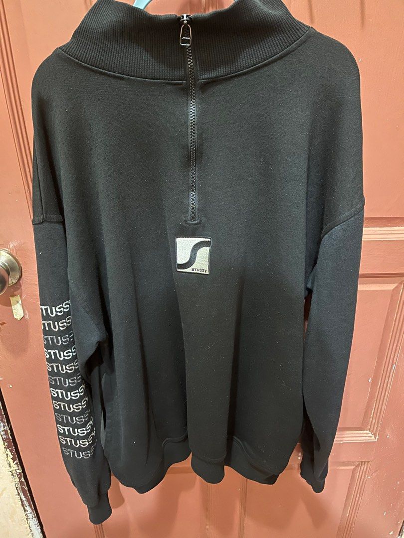 アウトレット特価 90〜00s Old Stussy half zip pullover 韓国製