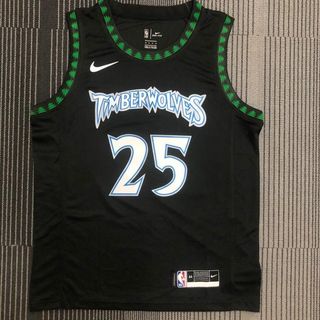 木狼 Timberwolves 18賽季 Retro black NBA jersey #25 ROSE 球衣64222832130562110