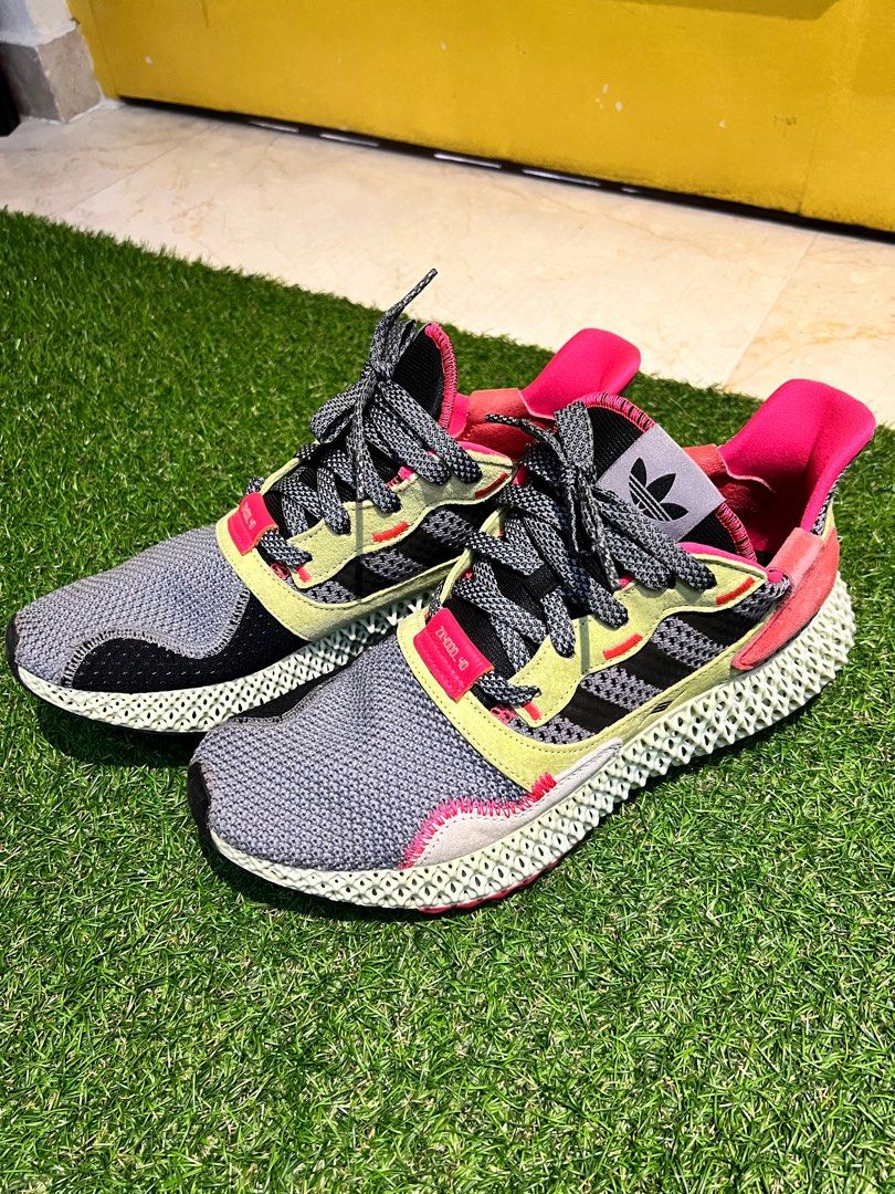 Adidas zx 4000 4d grey three hi res yellow cheap