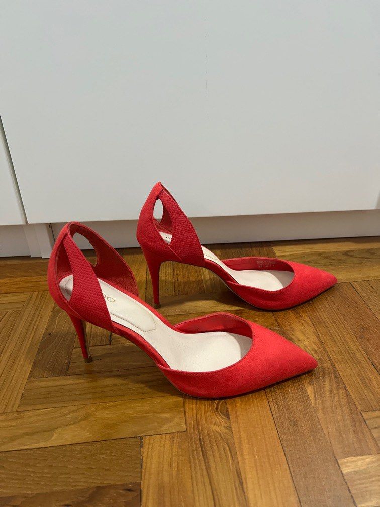 Aldo Red Heels Size EU39 Women s Fashion Footwear Heels on Carousell