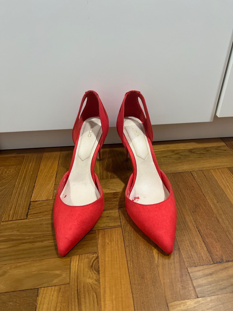 Aldo Red Heels Size EU39 Women s Fashion Footwear Heels on Carousell