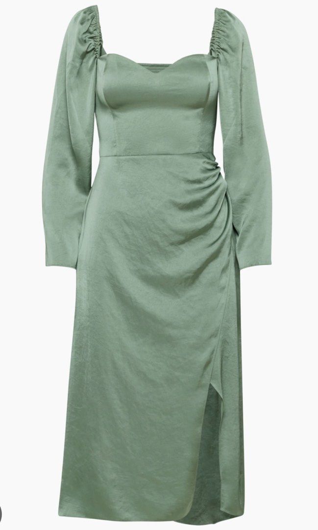 Aritzia Wilfred Anfora Gallery Green Satin Dress, Women's Fashion, Dresses & Sets, Dresses on Carousell Aritzia Wilfred Anfora Gallery Green Satin Dress, Women's Fashion, Dresses & Sets, Dresses on Carousell