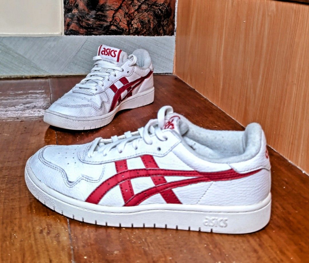 Asics Casual Shoes White Red WMS size 36 Women s Fashion Footwear Sneakers on Carousell