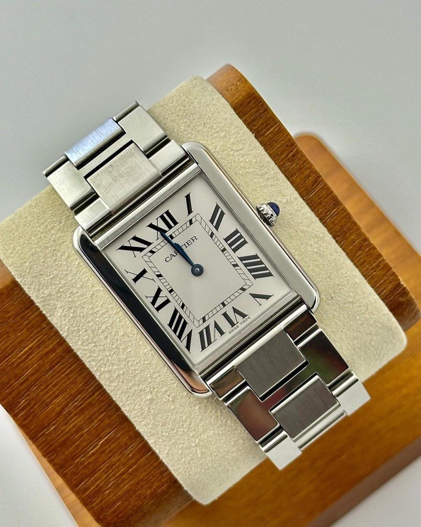 Authentic Cartier 2009 TANK SOLO (Category: Luxury Watches) located in Quezon City. Submitted by jhaediah (Listing ID 1326290740, Image 2). Description: 2009 TANK SOLO 34mm x 27mm Large Excellent/Mint Condition 9.9/10 Quartz Movement Complete Set (Double Box, Manual and Certificate) Open For Meet Up Open For Authentication All items are 💯 authentic!.