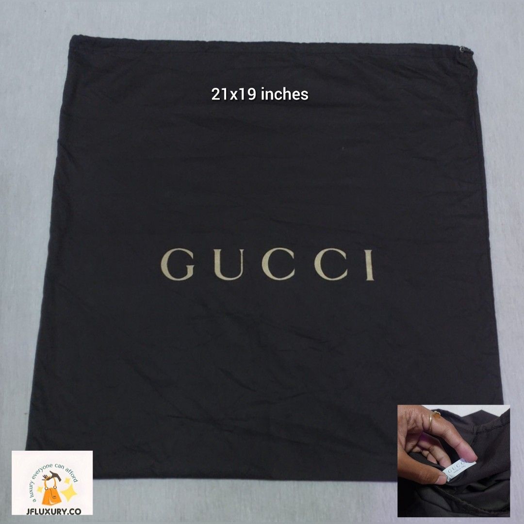 Authentic Gucci dust bag 21x19 inches