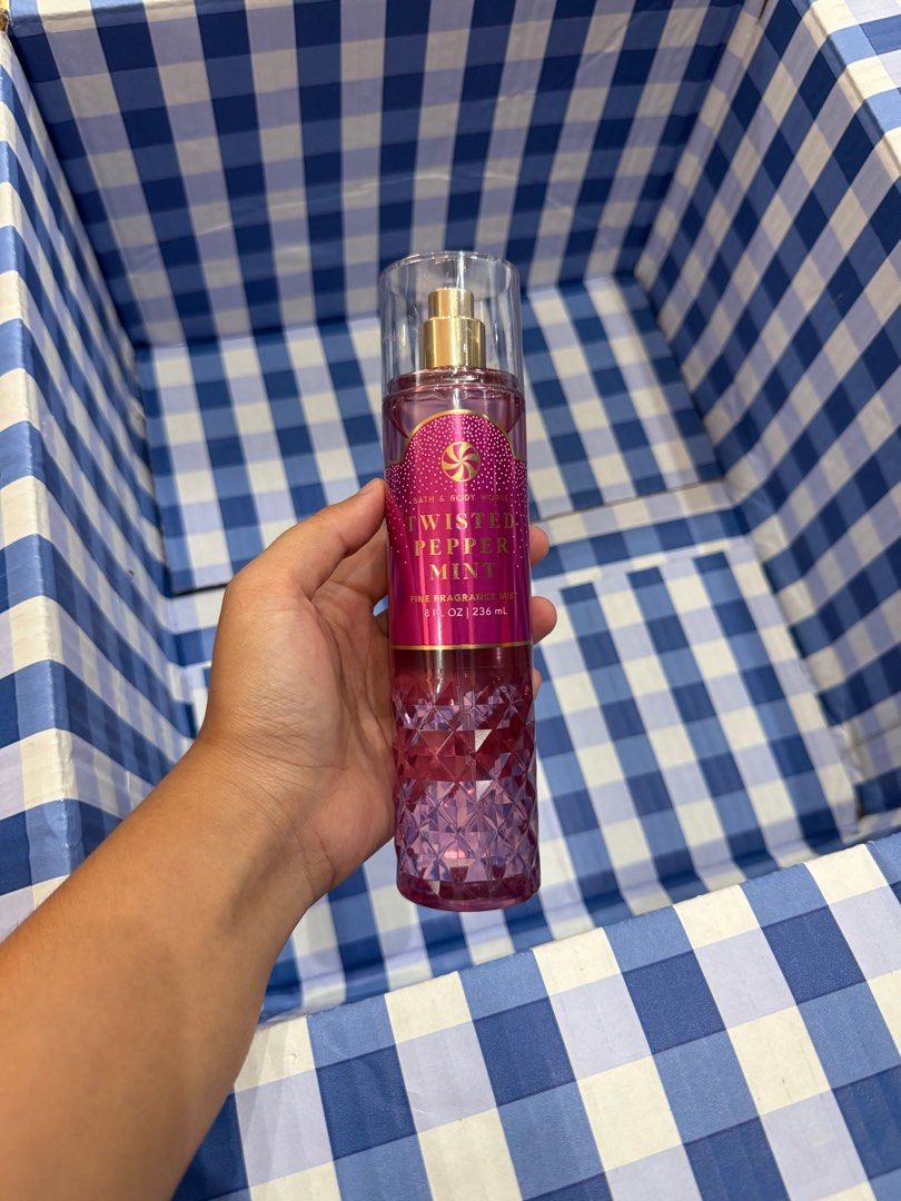 Bath and Body Works Christmas Special Mist (Category: Fragrance & Deodorants) located in Quezon City. Submitted by preciousk (Listing ID 1326215162, Image 2). Description: Fragrance mist Christmas Special Jolly Gingerbread Village - 2 1 Sun-washed citrus - 2 Golden Berry Mistletoe- 2 White Citrus - 1 Leaves - 2 1 Bright Christmas Morning - 2 Winter Candle Apple - 1 Twisted Peppermint - 1 .