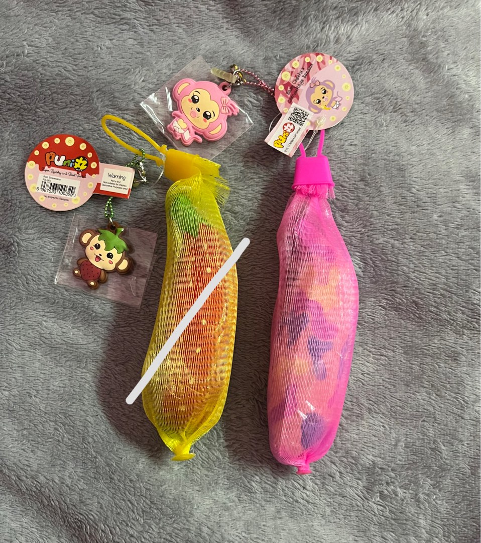 Brand new punimaru banana pink camouflage squishy, Hobbies & Toys, Toys
