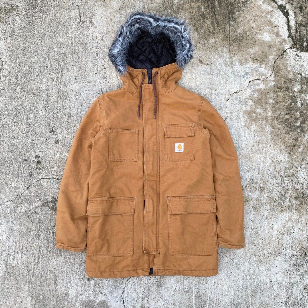 Carhartt W Siberian Parka Hamilton Brown Jacket Men s Fashion Coats Jackets and Outerwear on Carousell