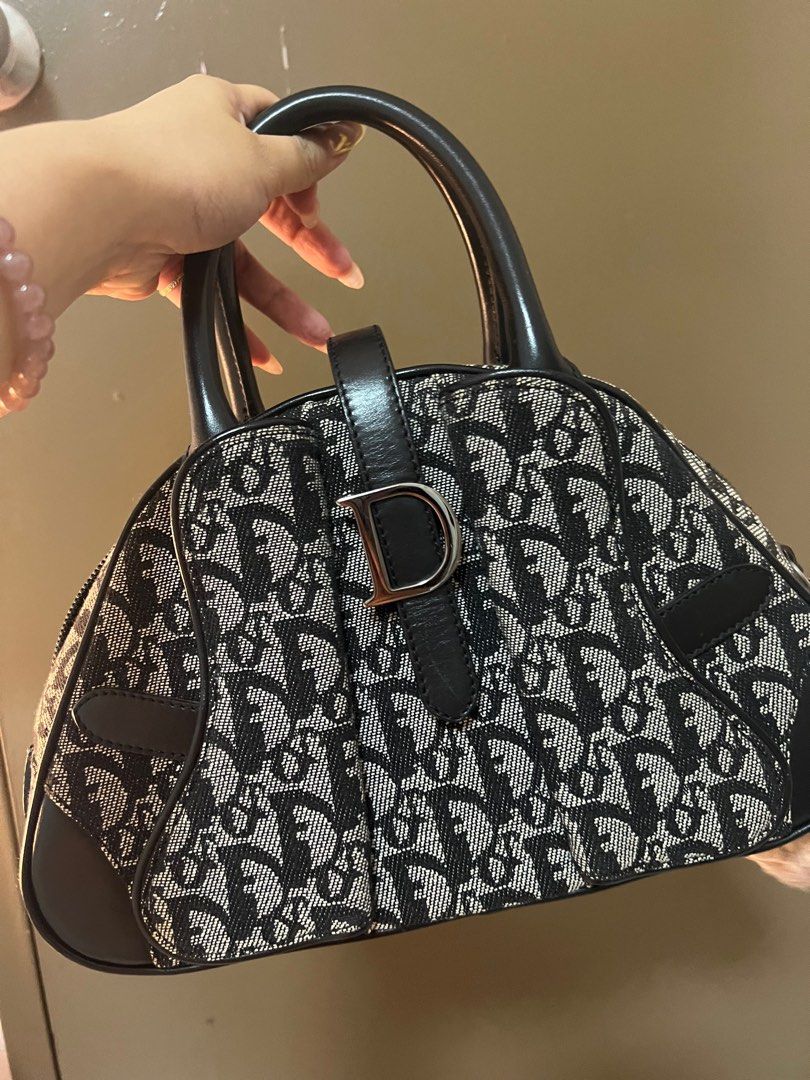 Christian Dior Monogram bowler Kelly bag