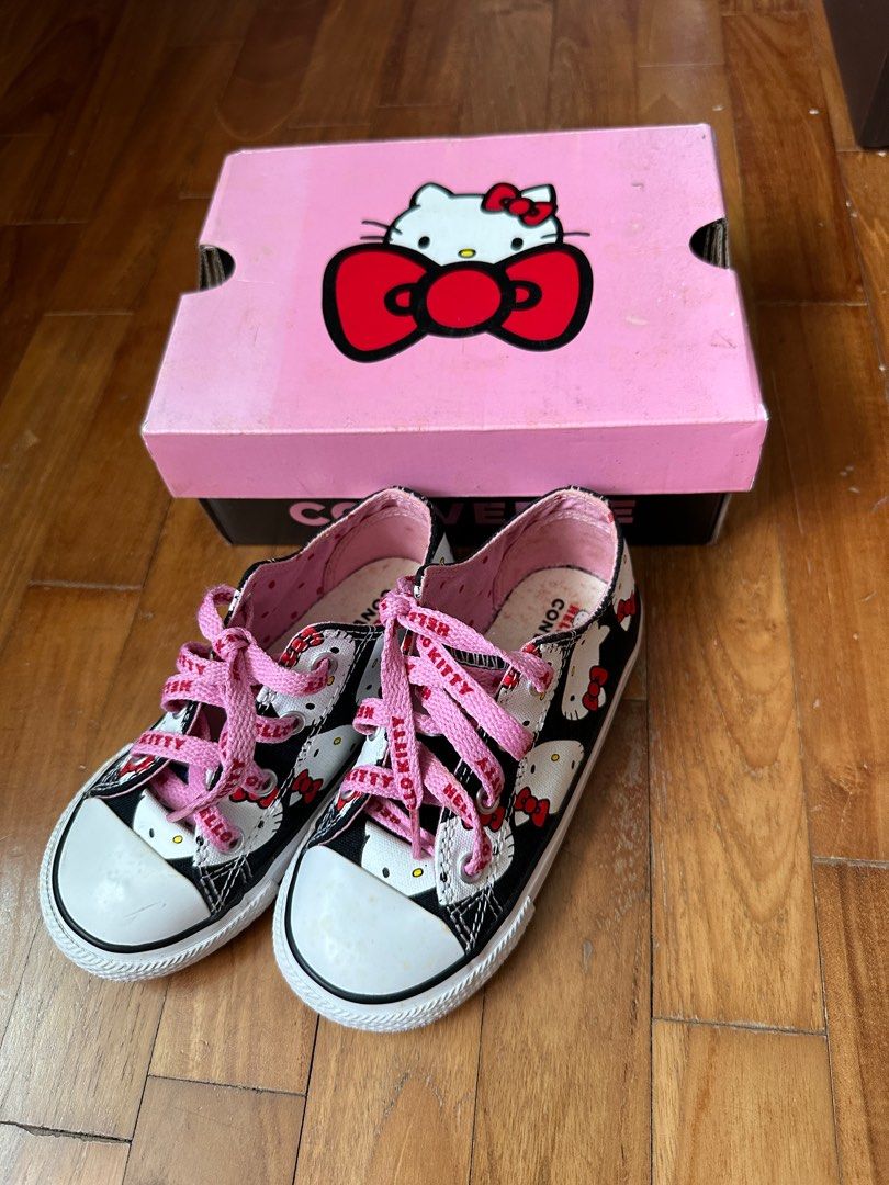 Converse Hello Kitty Collab UK9 kids