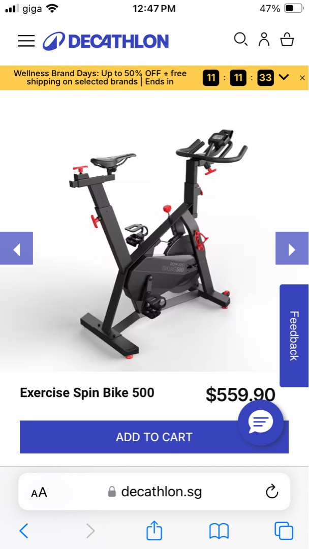 Decathlon spin bikes clearance