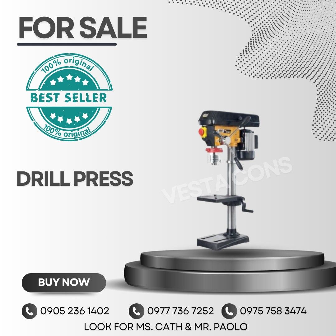 DRILL PRESS (Category: Construction Tools & Equipment) located in Manila. Submitted by cathvesta_sales (Listing ID 1326152601, Image 1). Description: .