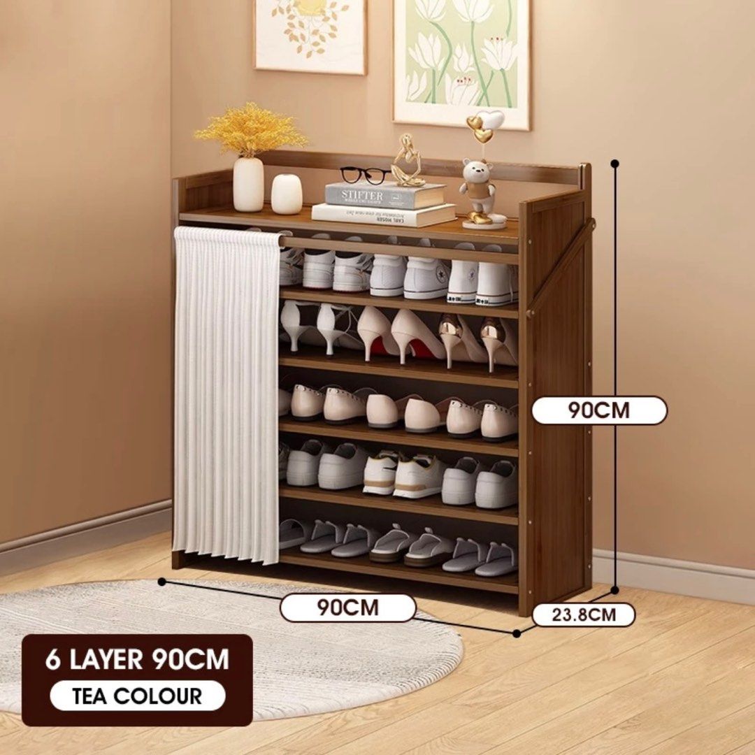 Wooden foldable shoe rack top