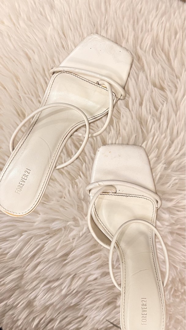 Forever 21 white heels online