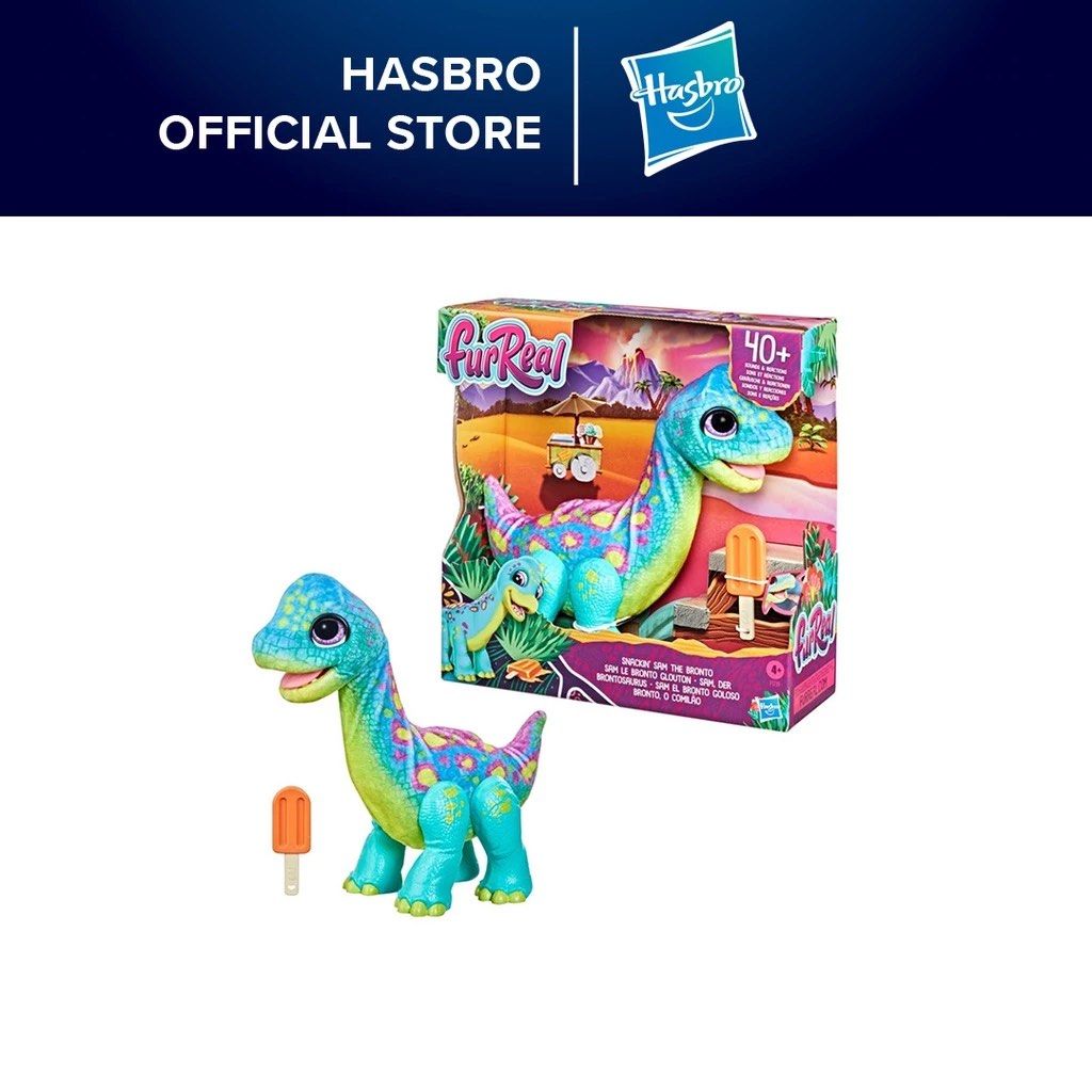 Furreal Friends Snacking Sam The Bronto Dino Hobbies Toys Toys Games on Carousell