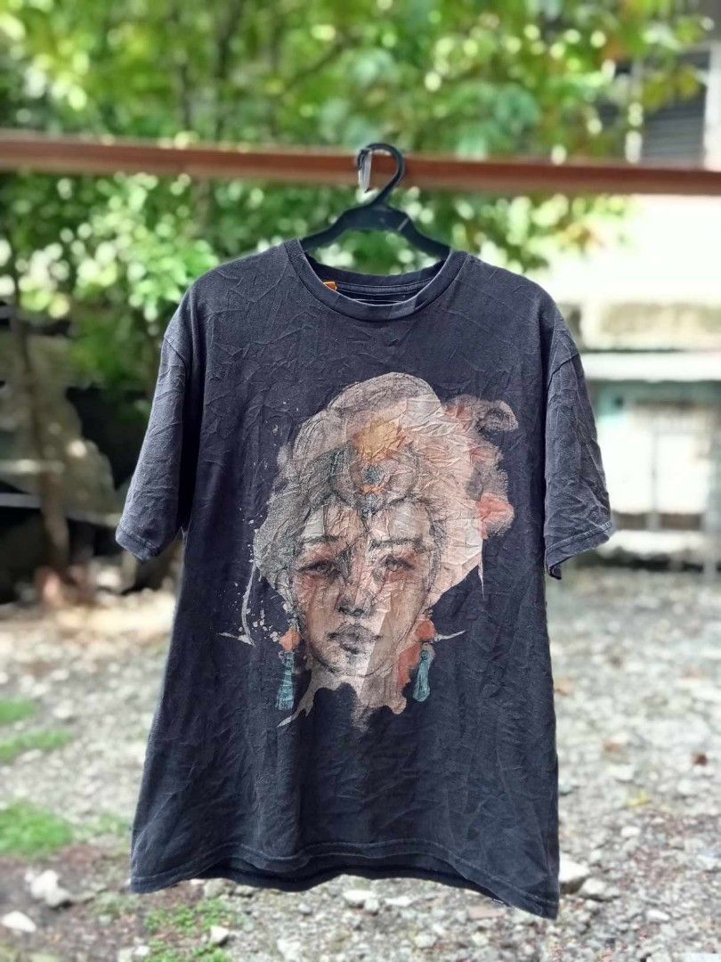 🏷️Gallery Dept - Alone in Silence (Category: Coats, Jackets and Outerwear) located in Caloocan City. Submitted by artofthreadph (Listing ID 1326184979, Image 2). Description: 🏷️Gallery Dept - Alone in Silence ⭐Size on tag: M Dimes: 21 x 28.5 ⭐Color rate: 8.5 to 8 ⭐Condition: Good to Average 🗒️Issue: Cracked print, lints, and color rate.