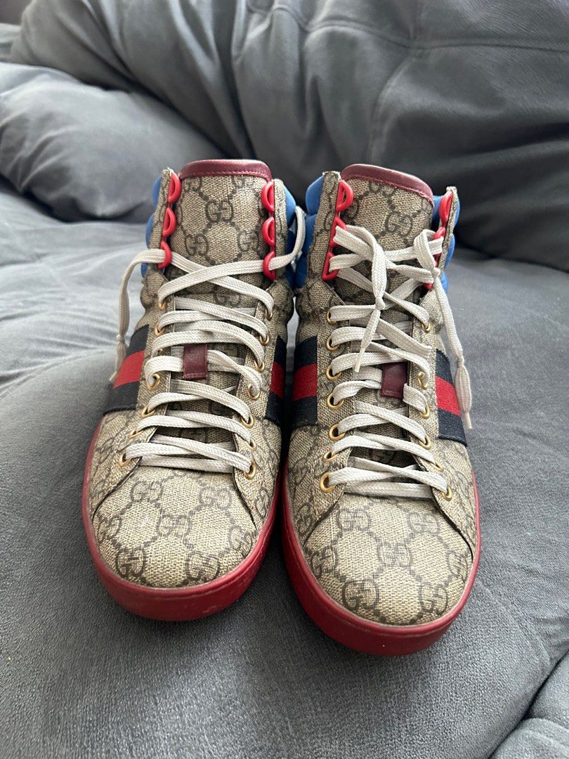 Gucci Ace GG Supreme High Top Sneakers