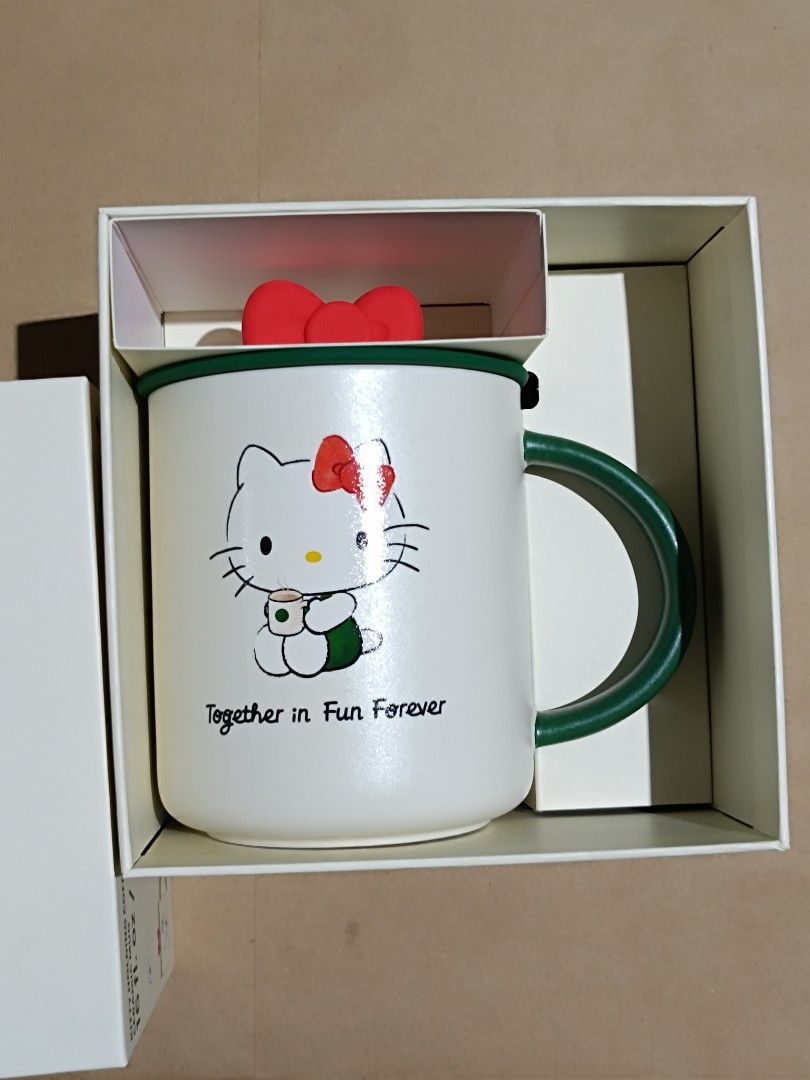 Hello Kitty X Starbucks Mug with Lid (Category: Water Bottles & Tumblers) located in Quezon City. Submitted by sureandlegit (Listing ID 1326180942, Image 1). Description: for sale Hello Kitty X Starbucks Ceramic Mug with Ribbon Design silicone lid complete with box and SKU Brandnew only 1pc available very cutesy, very rare, very limited. very hard to find, sold out first minutes on the date of release. Pls be mindful before making an offer, be re