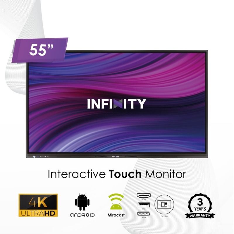 InfinityPro X Series Interactive Touch Display | Writable Screen | Finger Touch | Mirroring | Business Education (Category: Office & Business Technology) located in Bulacan. Submitted by eptecph (Listing ID 1326218703, Image 1). Description: InfinityPro offers an all-in-one solution for meeting rooms and classroom collaboration needs. Save and share notes digitally across users for creative brainstorming and enjoy a smooth and seamless writing ex