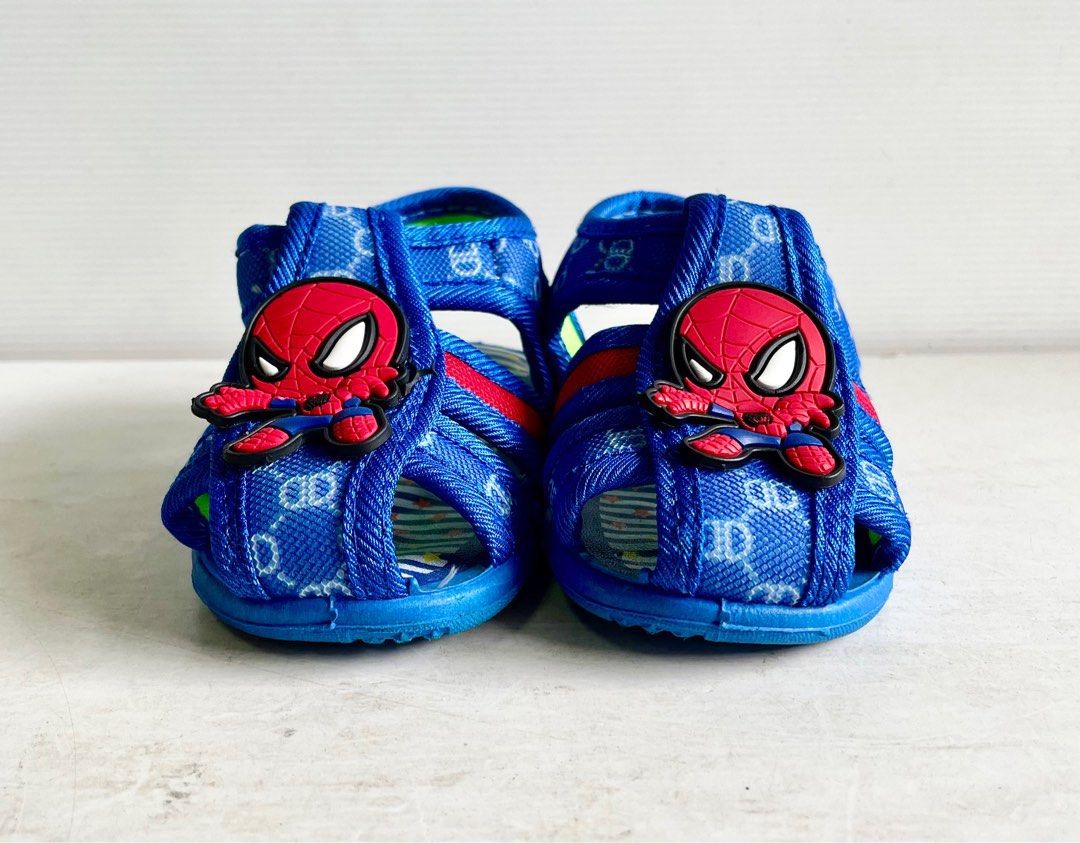 JD Baby Kids Children Spider Man Shoes with step on sounds Size 20 Babies Kids Babies Kids Fashion on Carousell