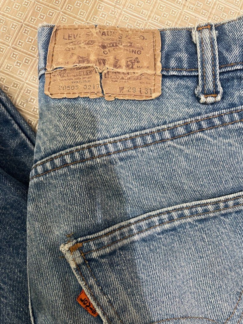 Levi s 205 Orange Tab Made in USA 80s Men s Fashion Bottoms Jeans on Carousell
