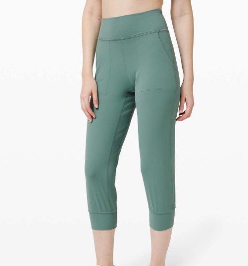 Lululemon Align Jogger Crop 23 Tidewater Teal Women s Fashion Activewear on Carousell
