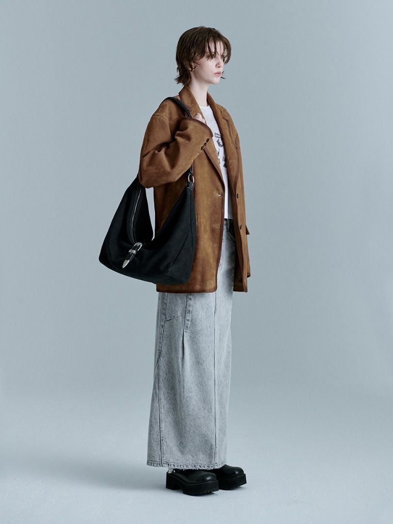 Margesherwood Belted Hobo (chestnut nubuck / black nubuck 