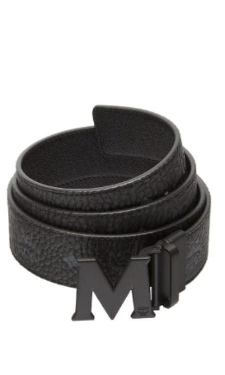 Mcm leather belt shop