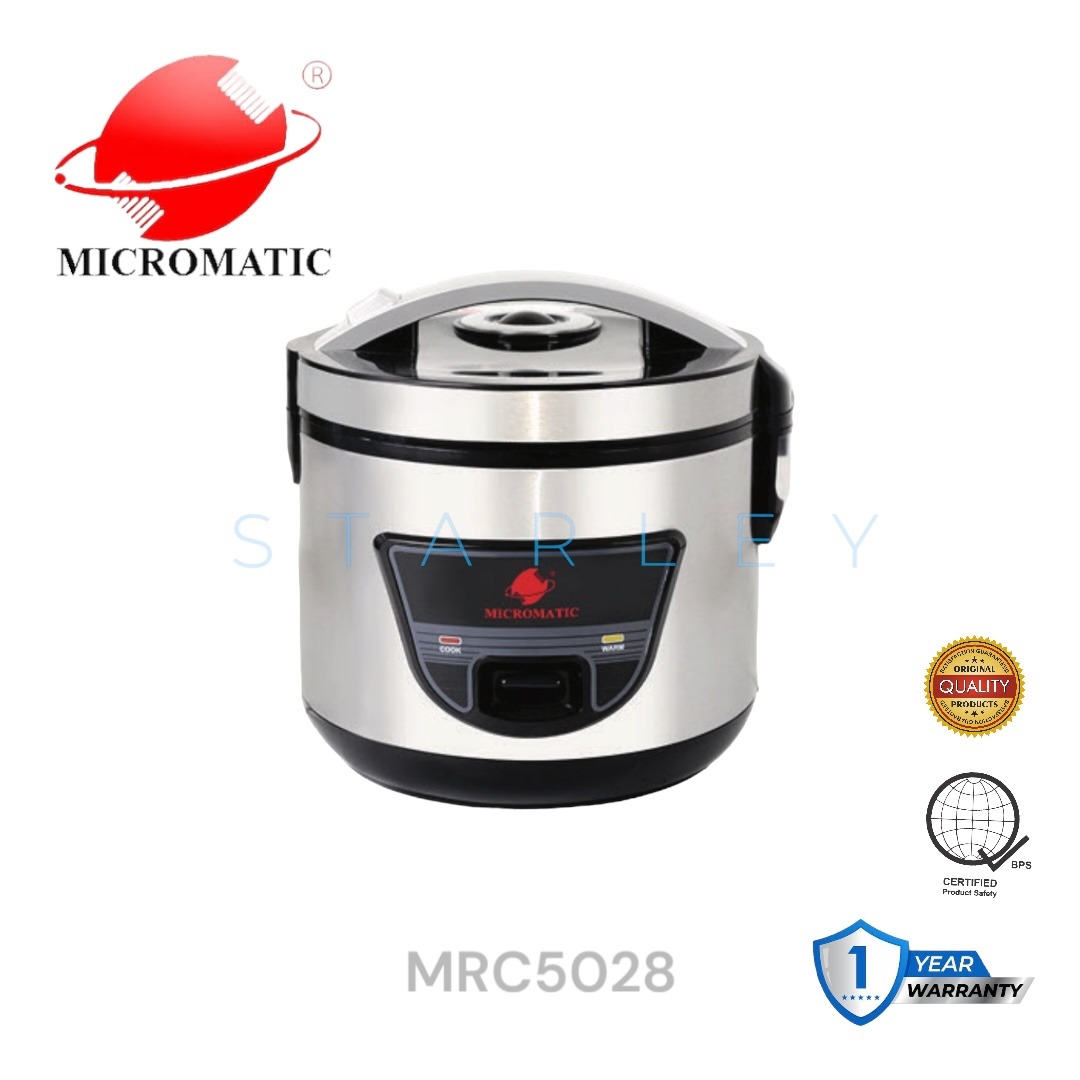 MICROMATIC 1.5L 8 cups Jar Type Rice Cooker w / Steamer (MJRC5028), TV ...