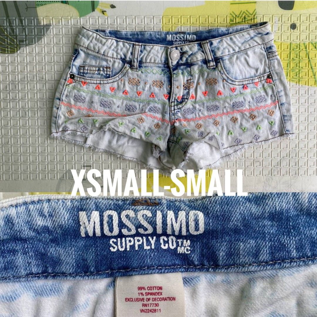 Mossimo boho denim shorts xsmall small Women s Fashion Bottoms Shorts on Carousell