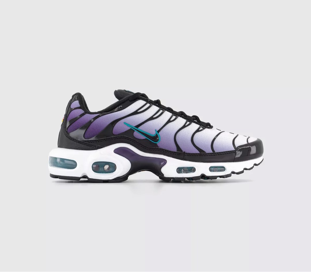 pink white and black nike air max