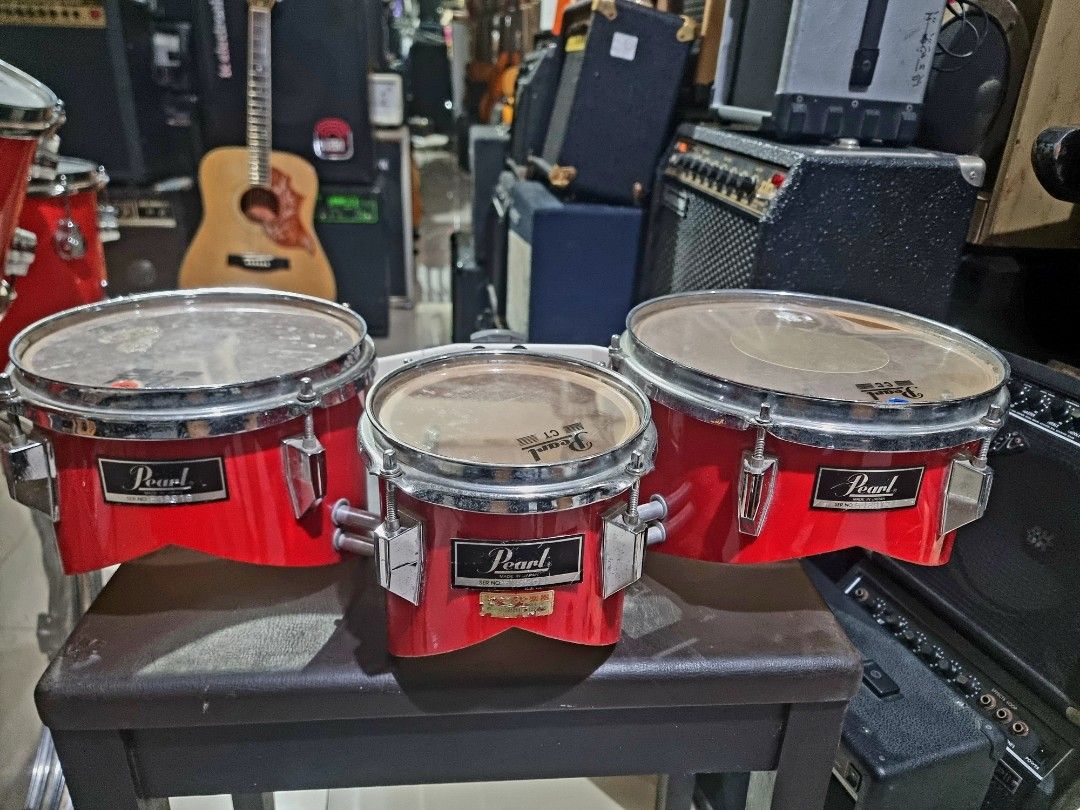 Pearl tritom marching drums (Category: Musical Instruments) located in Binan City. Submitted by jamrock.music (Listing ID 1326148412, Image 1). Description: 2ndhand used from japan.