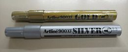 Permanent Marker Silver and Gold and White (Category: Craft Supplies & Tools) located in Manila. Submitted by gencomanila (Listing ID 1326241524, Image 1). Description: Artline 900XF metallic markers are permanent markers. bullet tip also selling white paint markers. delivery fee shouldered by buyer.