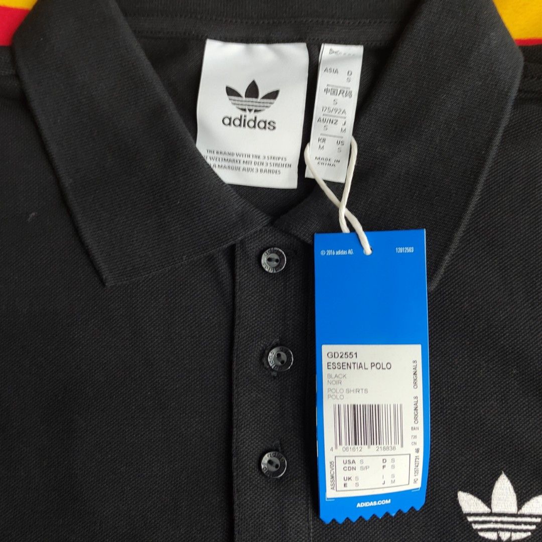 Polo Shirt adidas Originals Trefoil Essential Tee Black GD2551 Fesyen Pria Pakaian Atasan di Carousell