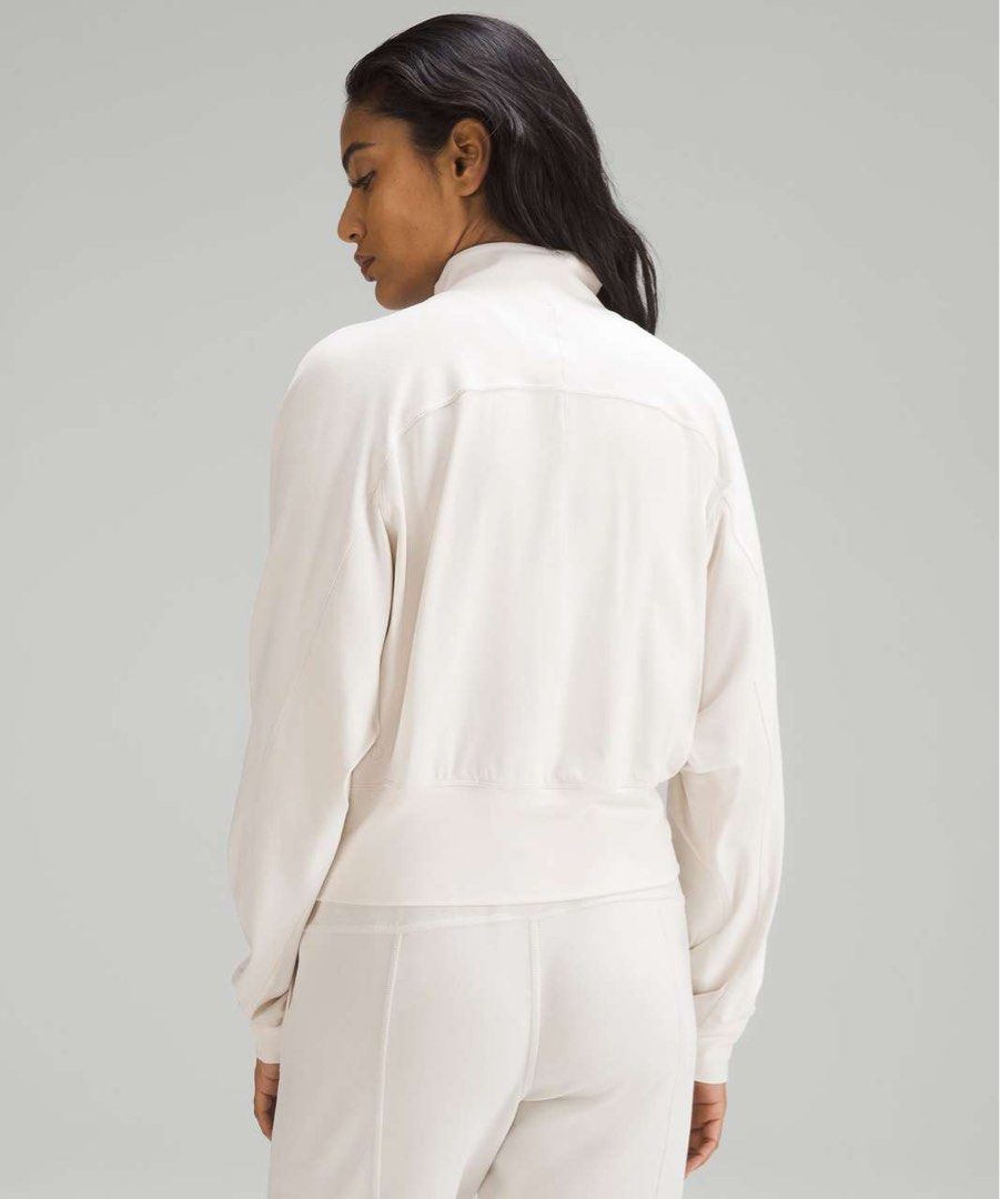 RARE Lululemon Ready to Rulu Half Zip Pullover in White Opal Women s Fashion Activewear on Carousell