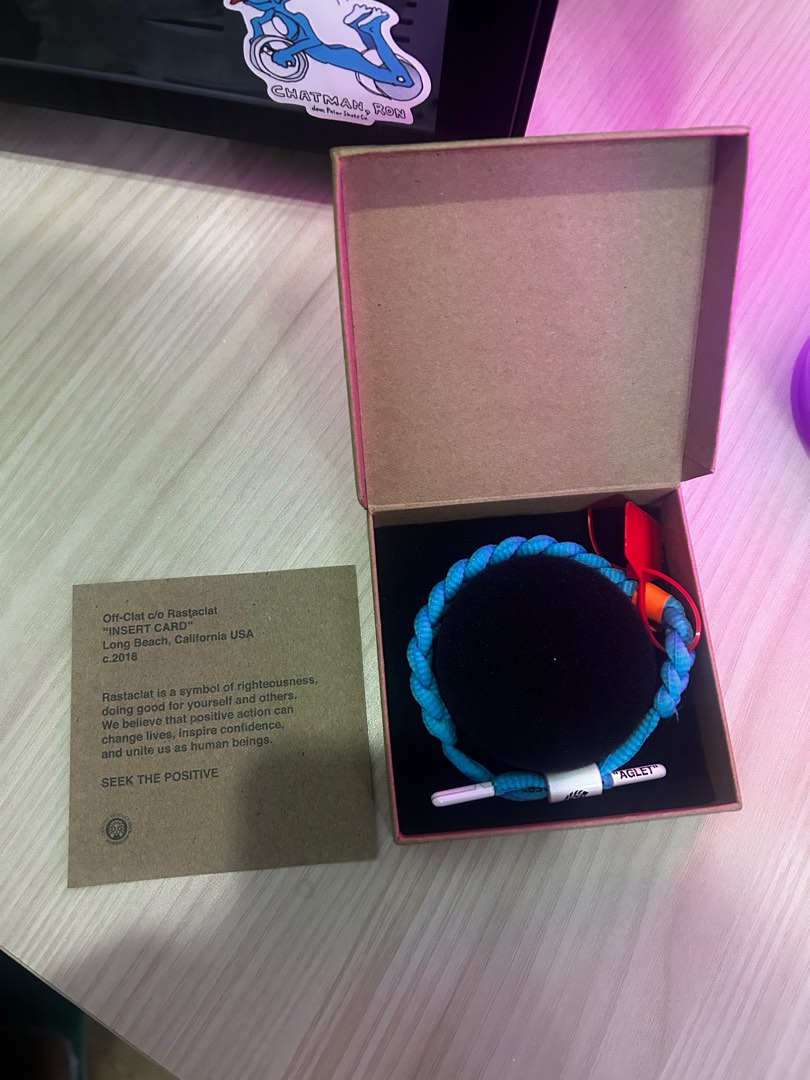 Rastaclat x OFF WHITE Blue Colorway Women s Fashion Jewelry Organizers Bracelets on Carousell