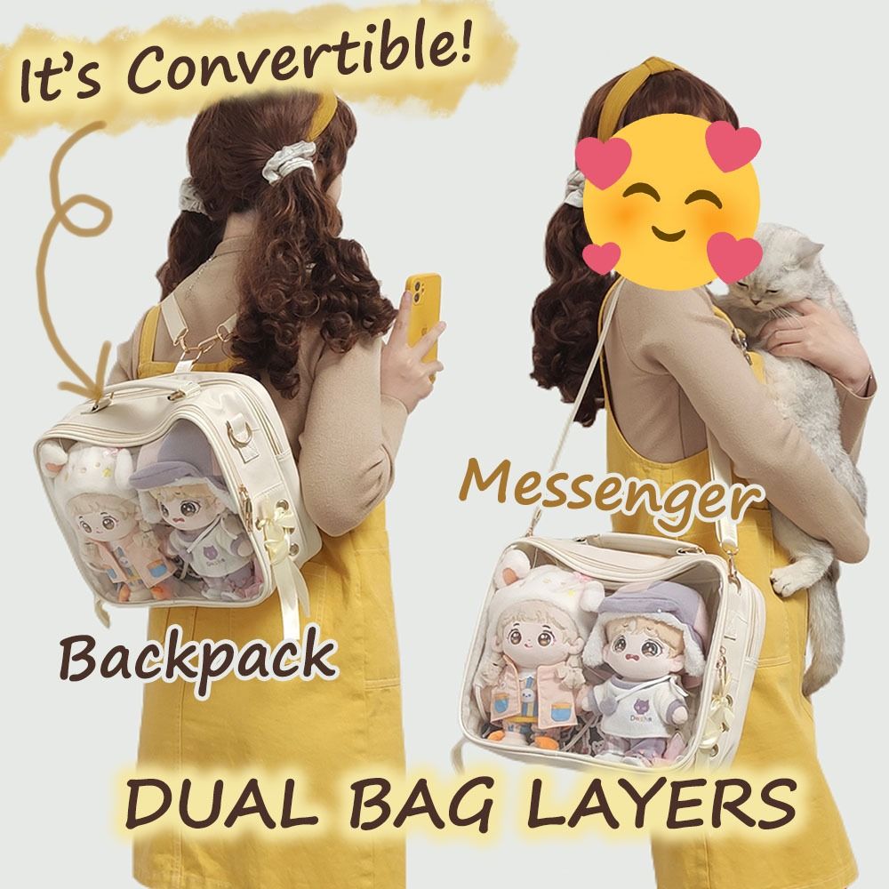 Clear anime backpack best sale