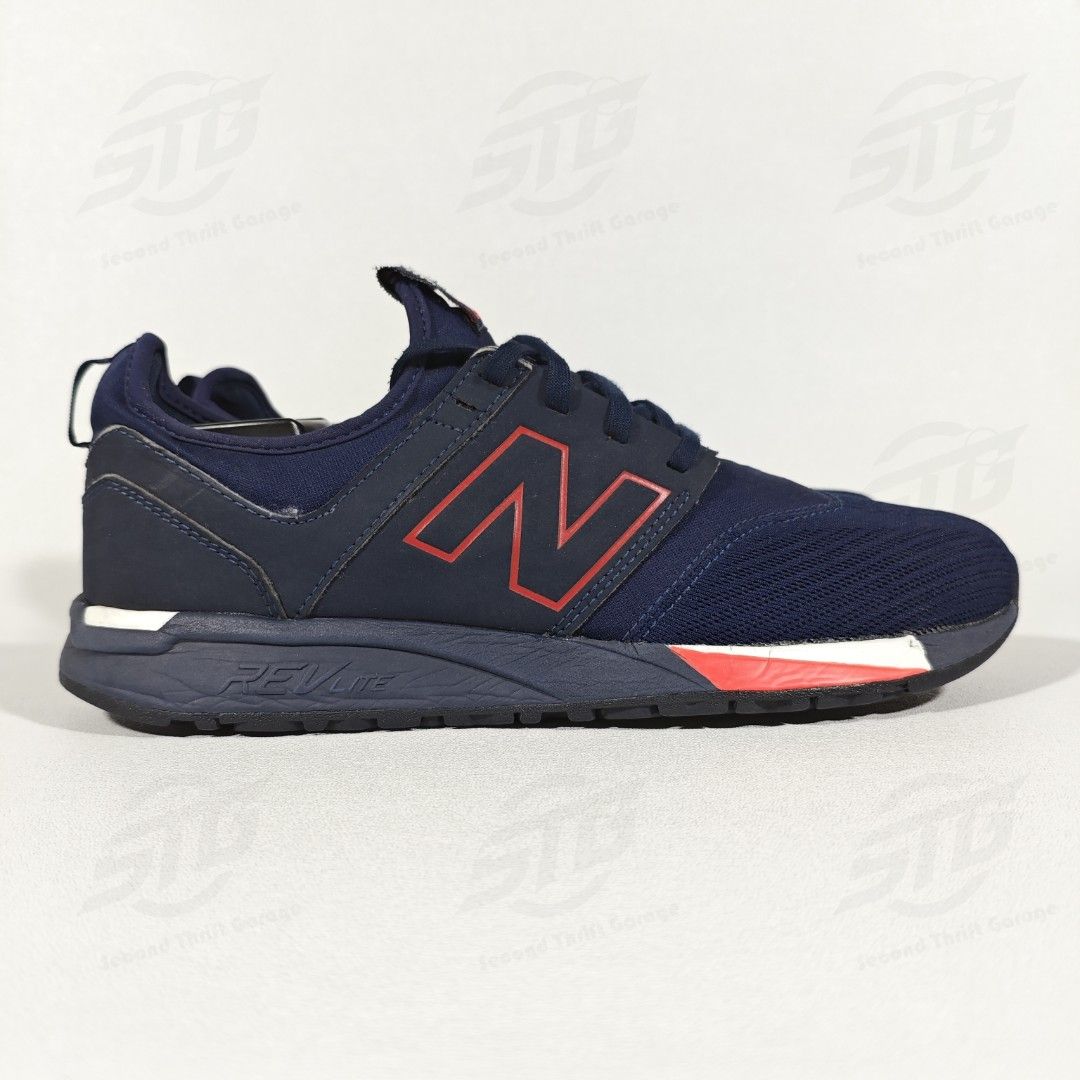 Sepatu Running NEW BALANCE NB 247 NAVY Size 41.5 26 cm Fesyen Pria Sepatu Sneakers di Carousell