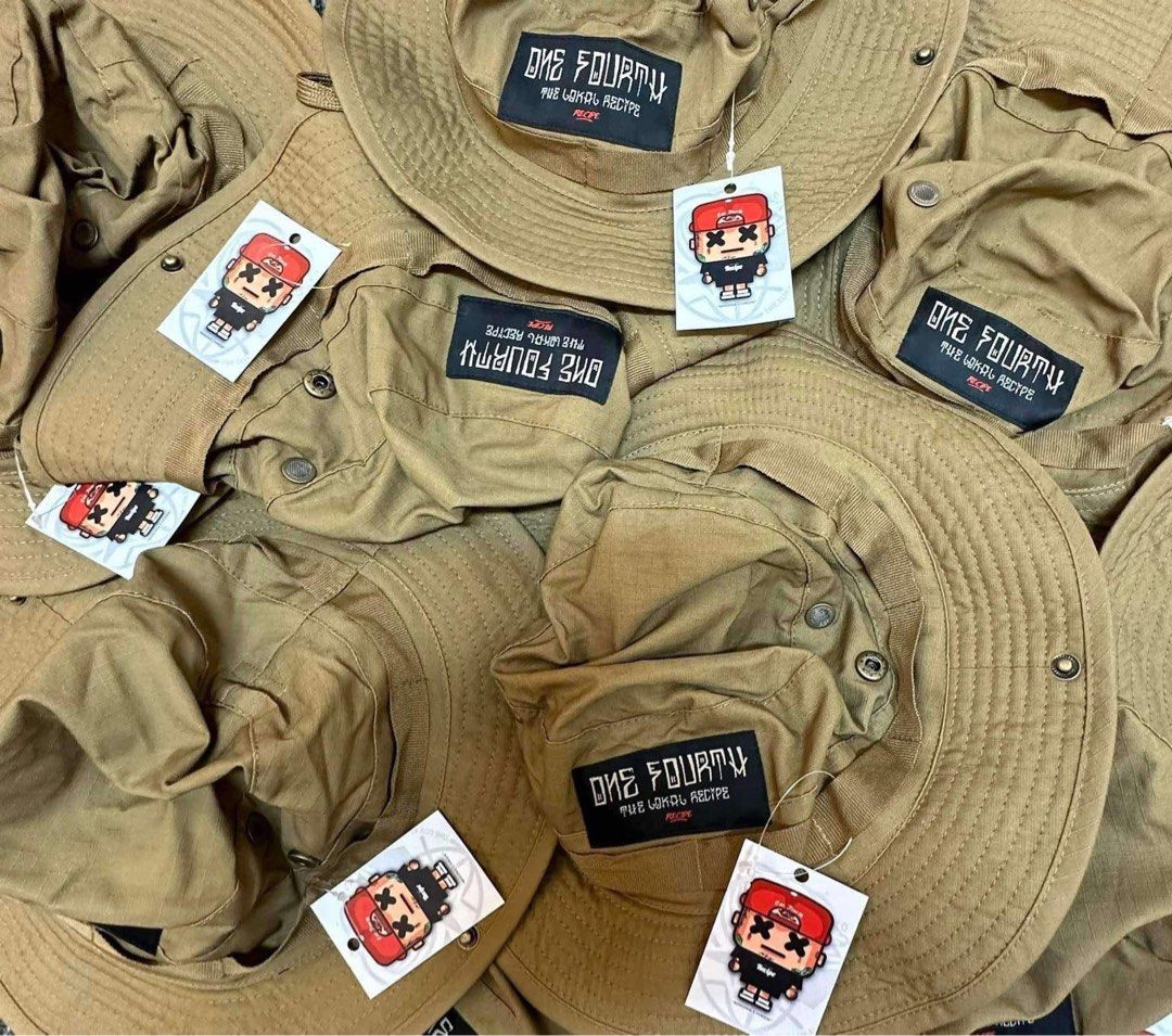 The Lokal Recipe Boonie (Category: Caps & Hats) located in Quezon City. Submitted by pamelasantos21 (Listing ID 1326281141, Image 2). Description: The Lokal Recipe ❗️❗️❗️On hand❗️❗️❗️ 📍Sto. Niño, Marikina Recipe Boonie Hats .. . . ⚫️ Recipe Boonie Hat Black 🪖 Recipe Boonie Hat Army 🟤 Recipe Boonie Hat Khaki ⚫️ Recipe Boonie Hat Fatigue .
