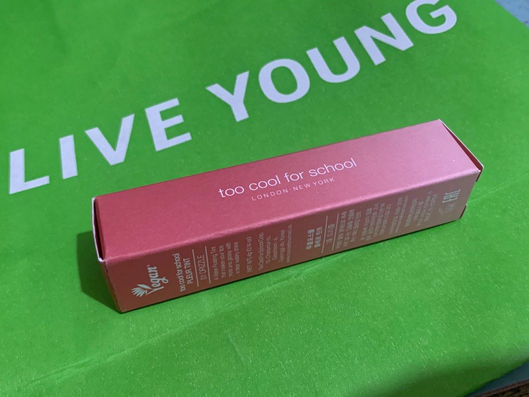 Korean Lip Tint (Too Cool For School) (Category: Makeup) located in Santa Rosa. Submitted by lisadeclutters (Listing ID 1326268259, Image 3). Description: (Too Cool For School) Water Floating Pleur Tint Shade 01 Drizzle Brand new, bought in Olive Young in Korea RFS: wrong shade with freebie skincare pack helping tags: Rom&nd, Innisfree, Peripera, 3CE, Etude House.