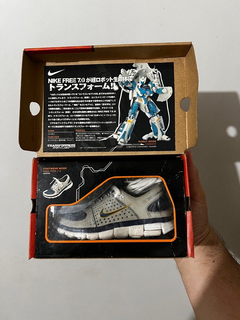 Transformer Nike Free 7.0 (Category: Sneakers) located in Manila. Submitted by nattyy_b (Listing ID 1326297329, Image 1). Description: Slightly negotiable. Never nalabas sa box pinang display lang.