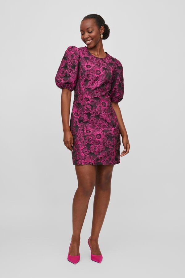VILA Mini Jacquard Dress Women s Fashion Dresses Sets Dresses on Carousell