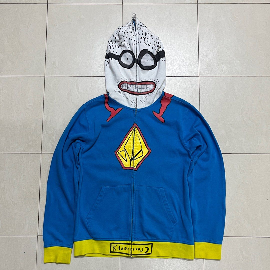Volcom X Kidcreature Rare Full Zip Hoodie Men s Fashion Tops Sets Hoodies on Carousell