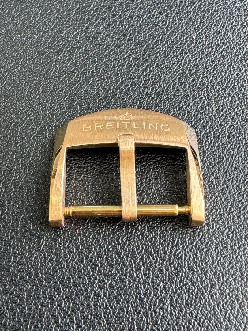 100 Authentic Breitling 18k Rose Gold Pin Tang Buckle R18BA.6 B91 18mm buckle width Premier 40 42 Luxury Watches on Carousell