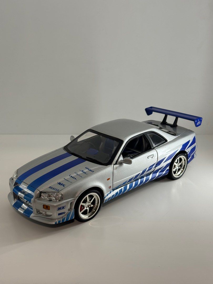 1:18 Nissan Skyline GT-R R34 Ertl Joyride Boxed fast & furious rare,  Hobbies & Toys, Toys & Games on Carousell
