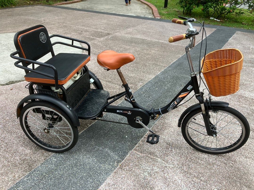 20 Tricycle with back seat Sports Equipment Bicycles Parts Bicycles on Carousell