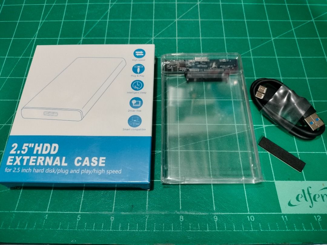 2.5 Laptop Hard Disk HDD SSD USB 3.0 Enclosure (Category: Cables & Adaptors) located in Quezon City. Submitted by kyrex12 (Listing ID 1272408838, Image 1). Description: -350 each -300 wholesale(6pcs. and above) -clear acrylic -usb3.0 -with 1 week warranty -accept for shipping via GRAB and LALAMOVE COD(buyer's expense) -accept GCASH and MAYA payment -COMPATIBILITY IS BUYER'S RESPONSIBILITY.