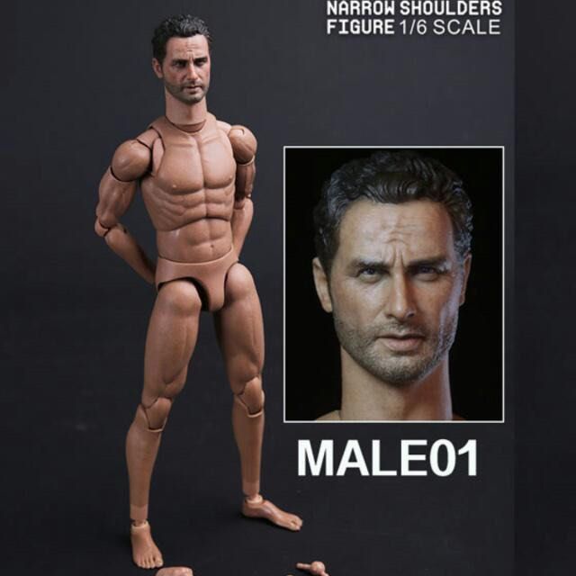 清位Damtoys MALE01 narrow shoulder dam action 2.0 1/6 Rick grimes