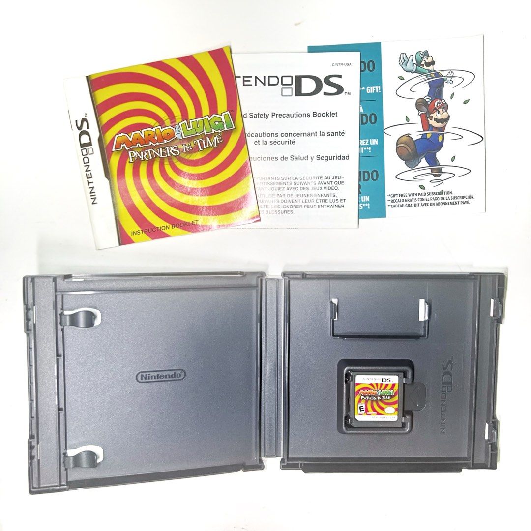 美版NDS Mario & Luigi: Partners in Time 全齊任天堂Nintendo 中古懷舊電子遊戲game 非3ds,  電子遊戲, 電子遊戲, Nintendo 任天堂- Carousell