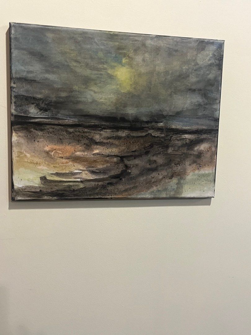 Abstract landscape painting, Furniture & Home Living, Home Decor